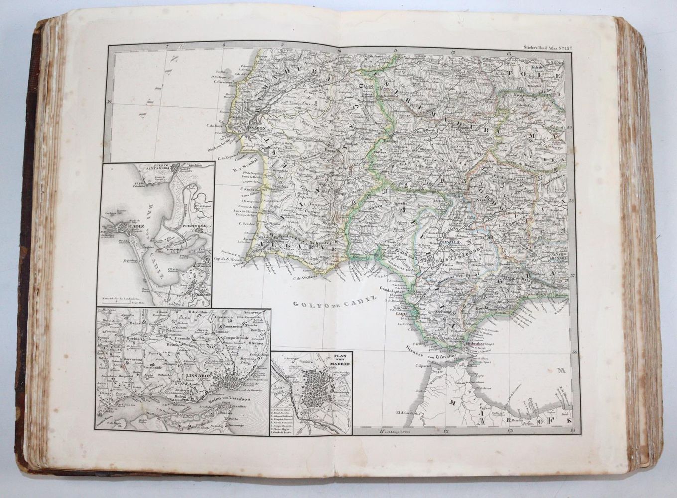 Große Abbildung Nr.4: 144-2066 Stieler,A.: (Verschiedene Länder - Geschichte, Atlanten)