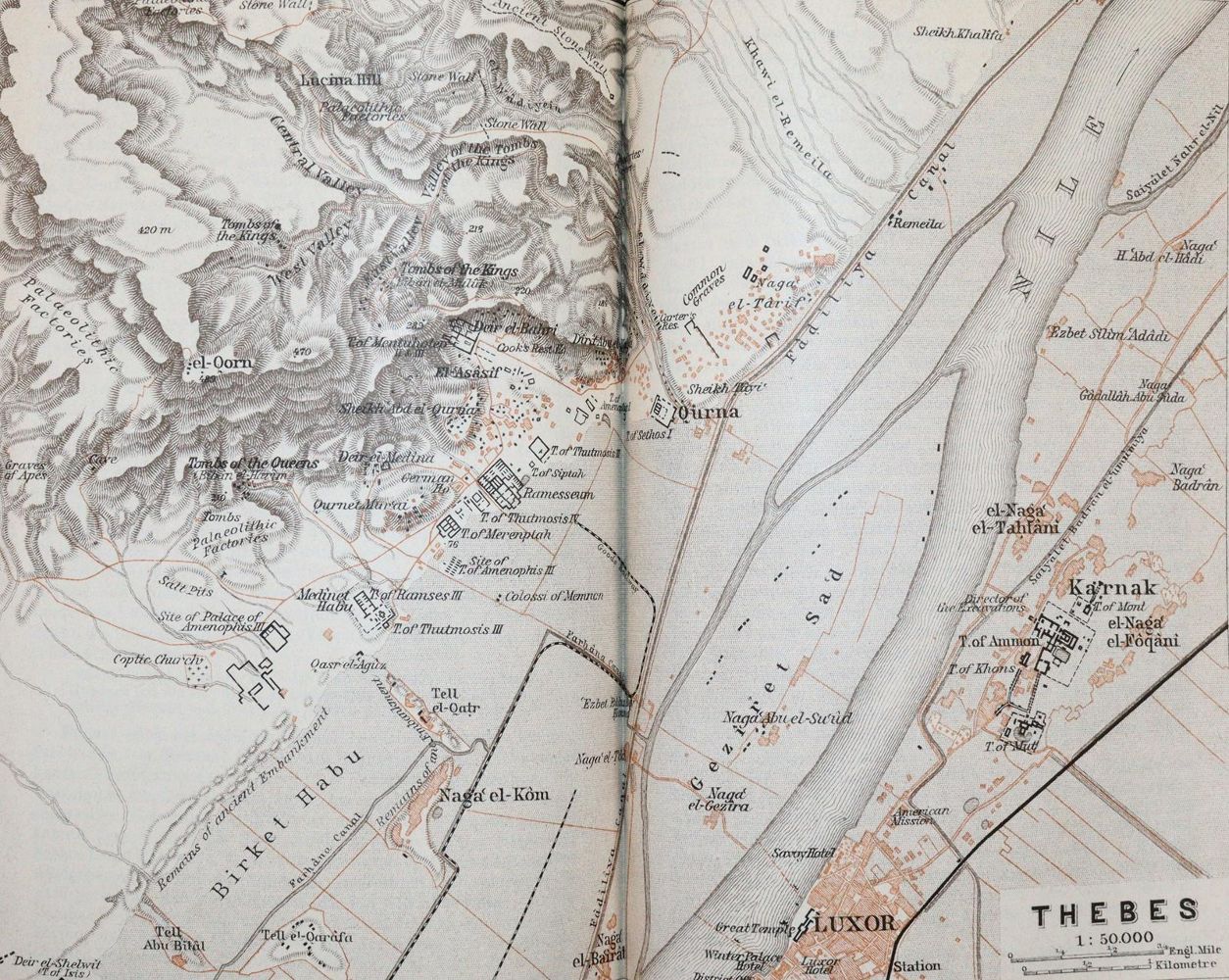 Große Abbildung Nr.4: 144-2073 Ägypten und der Sudan.: (Verschiedene Länder - Geschichte, Baedeker)