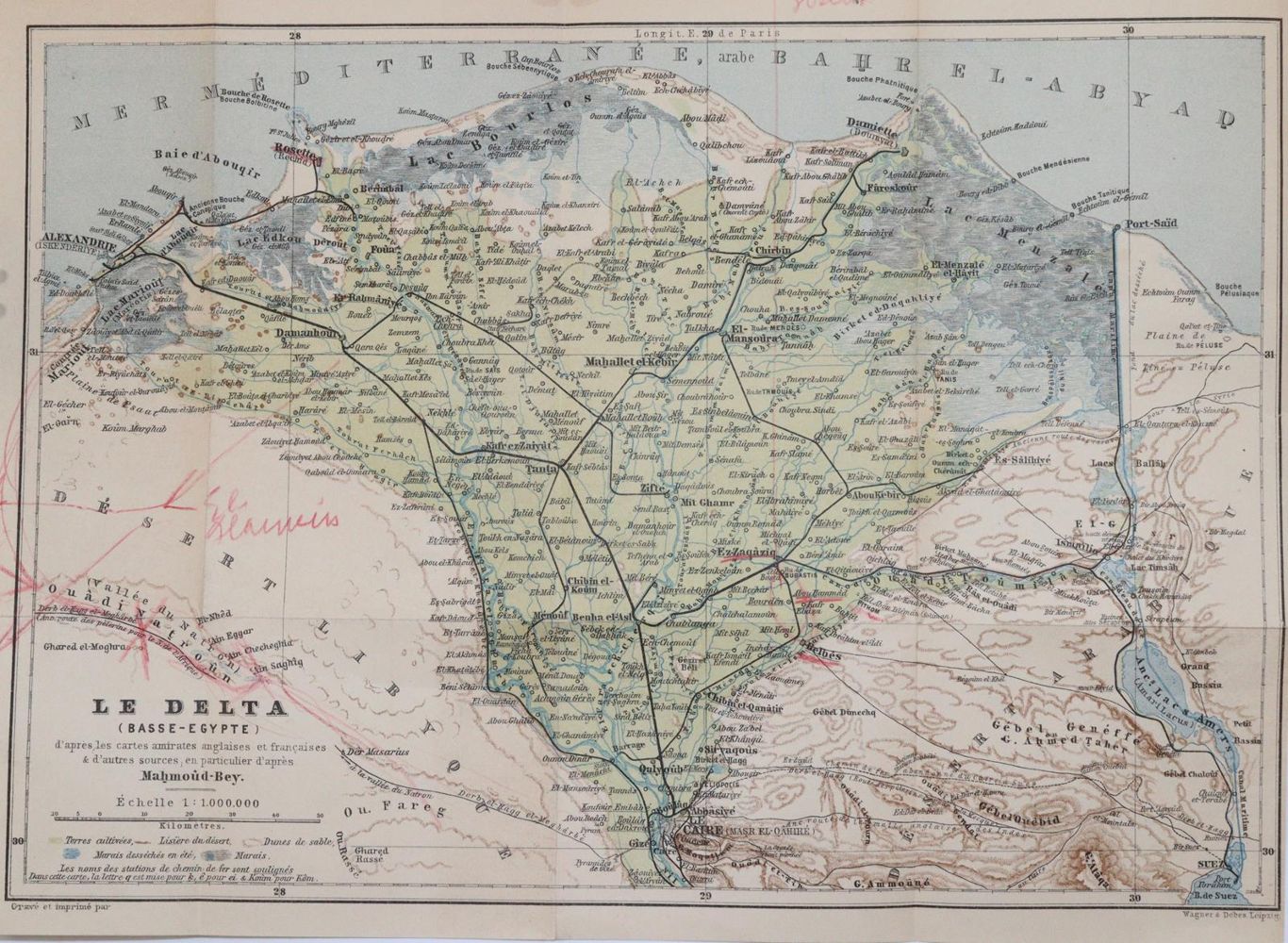 Große Abbildung Nr.2: 144-2075 Egypte.: (Verschiedene Länder - Geschichte, Baedeker)