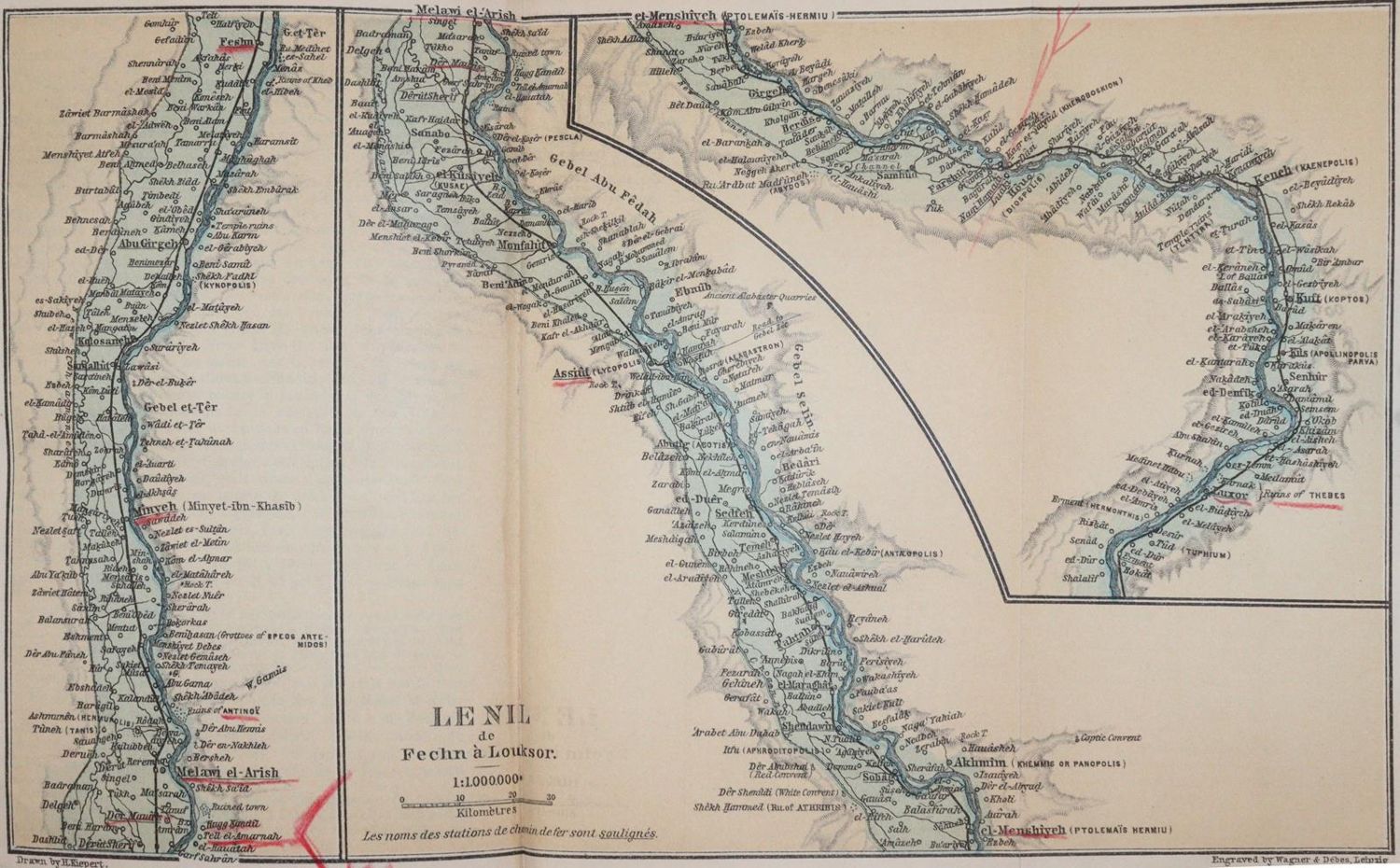 Große Abbildung Nr.6: 144-2075 Egypte.: (Verschiedene Länder - Geschichte, Baedeker)