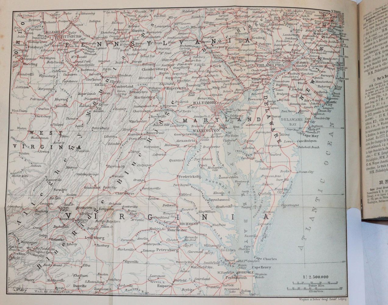 Große Abbildung Nr.4: 144-2076 Etats-Unis, Les,: (Verschiedene Länder - Geschichte, Baedeker)