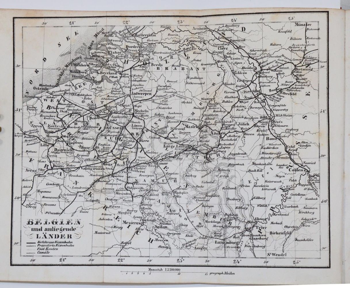 Große Abbildung Nr.2: 144-2079 Holland und Belgien.: (Verschiedene Länder - Geschichte, Baedeker)