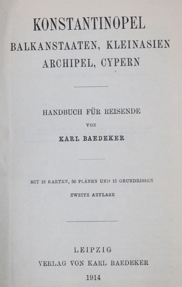 Große Abbildung Nr.1: 144-2080 Konstantinopel,: (Verschiedene Länder - Geschichte, Baedeker)