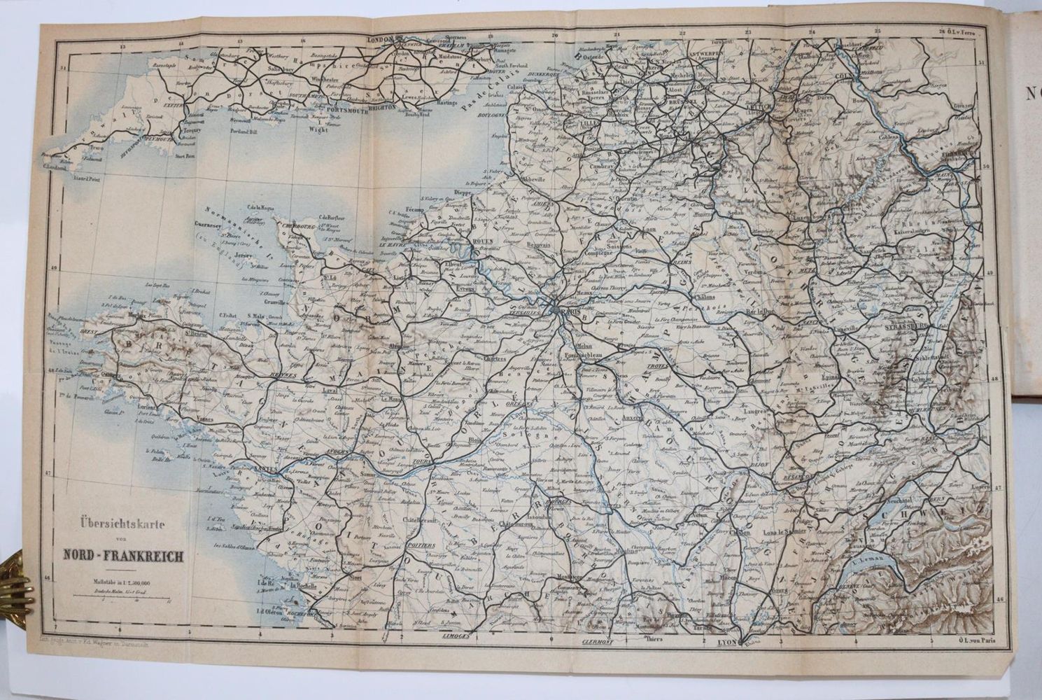Große Abbildung Nr.3: 144-2082 Paris und Nord-Frankreich,: (Verschiedene Länder - Geschichte, Baedeker)