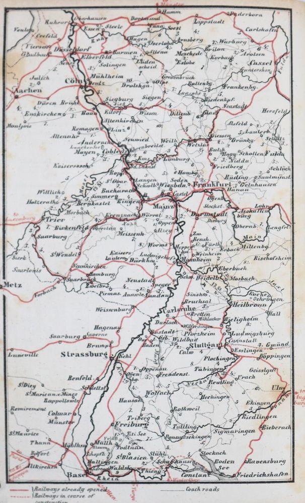 Große Abbildung Nr.1: 144-2083 Handbook for travellers, A,: (Verschiedene Länder - Geschichte, Baedeker, Rhein)
