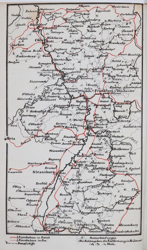 Große Abbildung Nr.2: 144-2084 Rheinlande, Die,: (Verschiedene Länder - Geschichte, Baedeker)