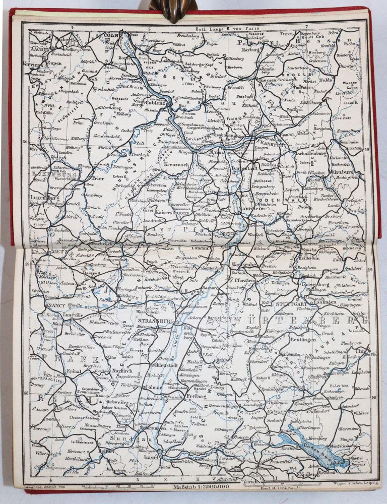 Große Abbildung Nr.2: 144-2085 Rheinlande, Die,: (Verschiedene Länder - Geschichte, Baedeker)