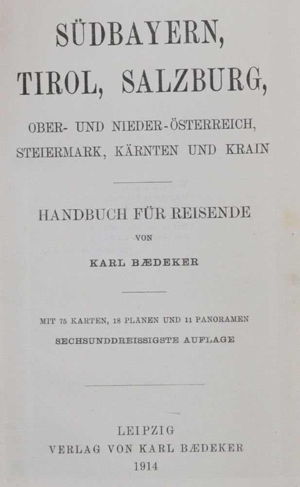 Große Abbildung Nr.1: 144-2091 Südbayern,: (Verschiedene Länder - Geschichte, Baedeker)