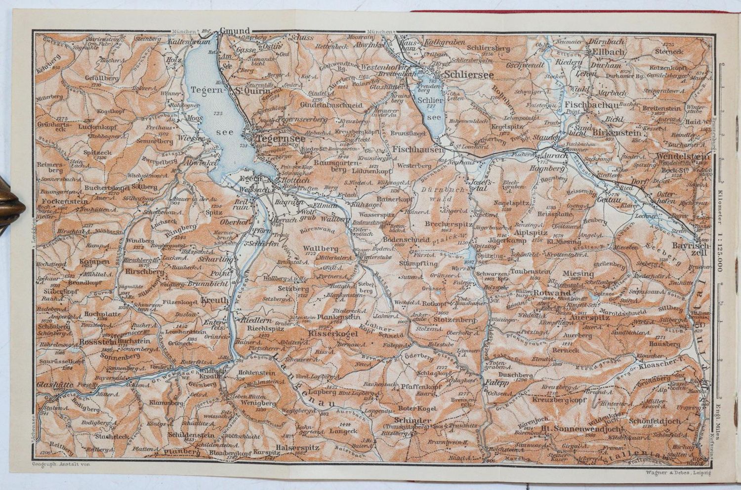 Große Abbildung Nr.4: 144-2091 Südbayern,: (Verschiedene Länder - Geschichte, Baedeker)
