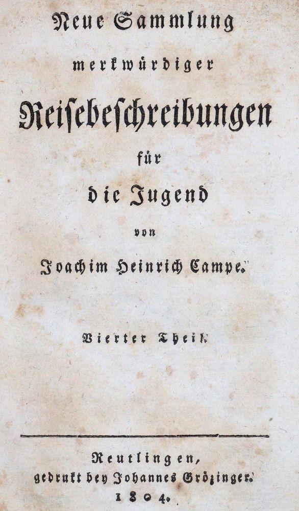 Große Abbildung Nr.1: 144-2098 Campe,J.H.: (Verschiedene Länder - Geschichte)