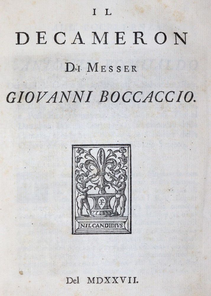 Große Abbildung Nr.1: 144-21 Boccaccio,G.: (Alte Drucke, Handschriften und Theologie)