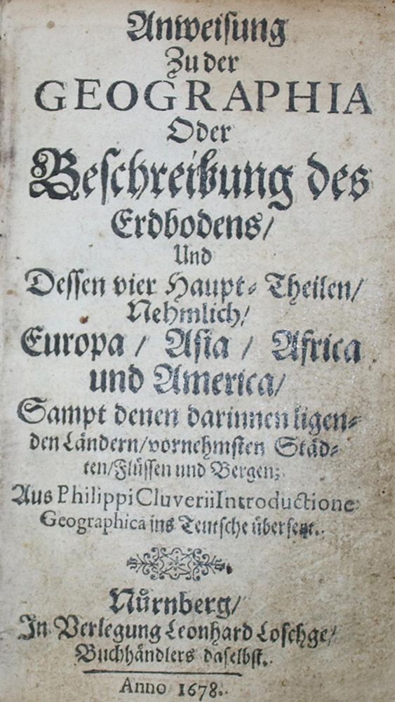 Große Abbildung Nr.1: 144-2100 Cluver,P.: (Verschiedene Länder - Geschichte)