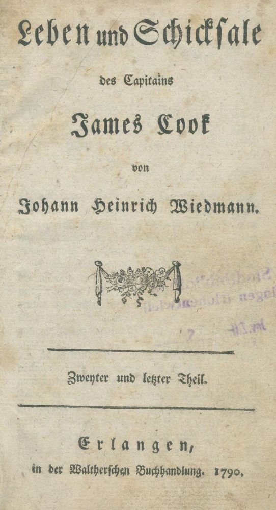 Große Abbildung Nr.1: 144-2101 Wiedmann,J.H.: (Verschiedene Länder - Geschichte, Cook)