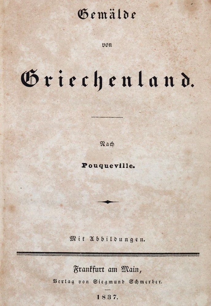 Große Abbildung Nr.1: 144-2113 Pouqueville,(F.C.H.L.de).: (Verschiedene Länder - Geschichte, Griechenland)