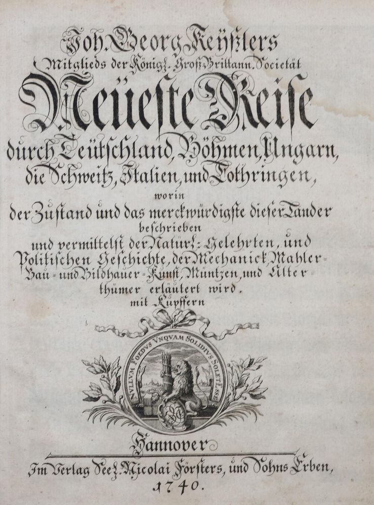 Große Abbildung Nr.1: 144-2126 Keyßler,J.G.: (Verschiedene Länder - Geschichte)