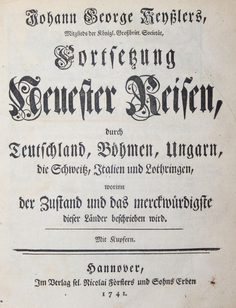 Große Abbildung Nr.4: 144-2126 Keyßler,J.G.: (Verschiedene Länder - Geschichte)