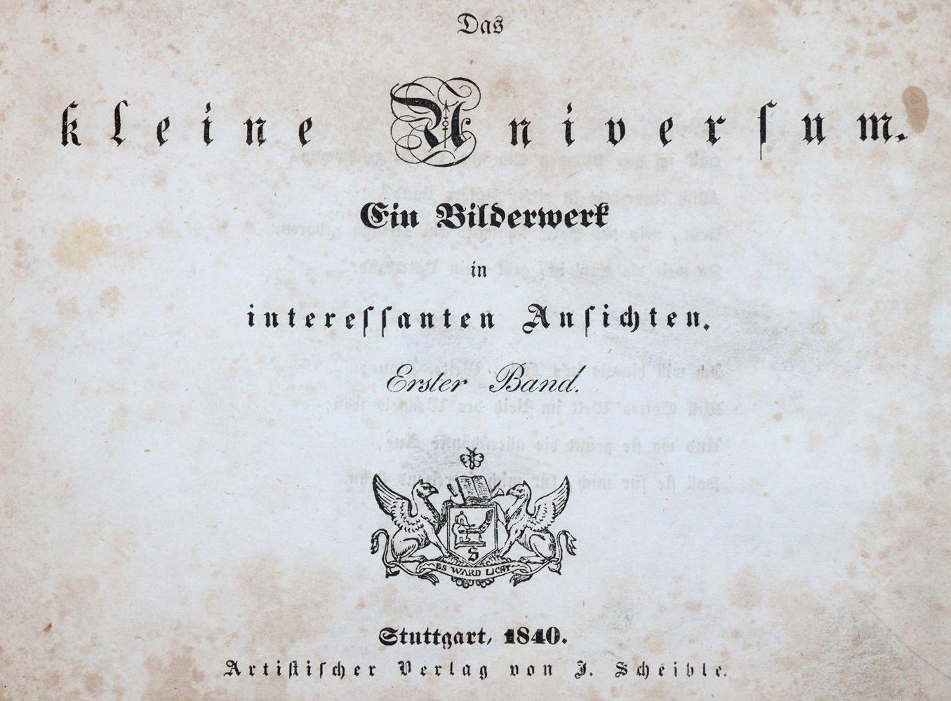 Große Abbildung Nr.1: 144-2128 Kleine Universum, Das.: (Verschiedene Länder - Geschichte)