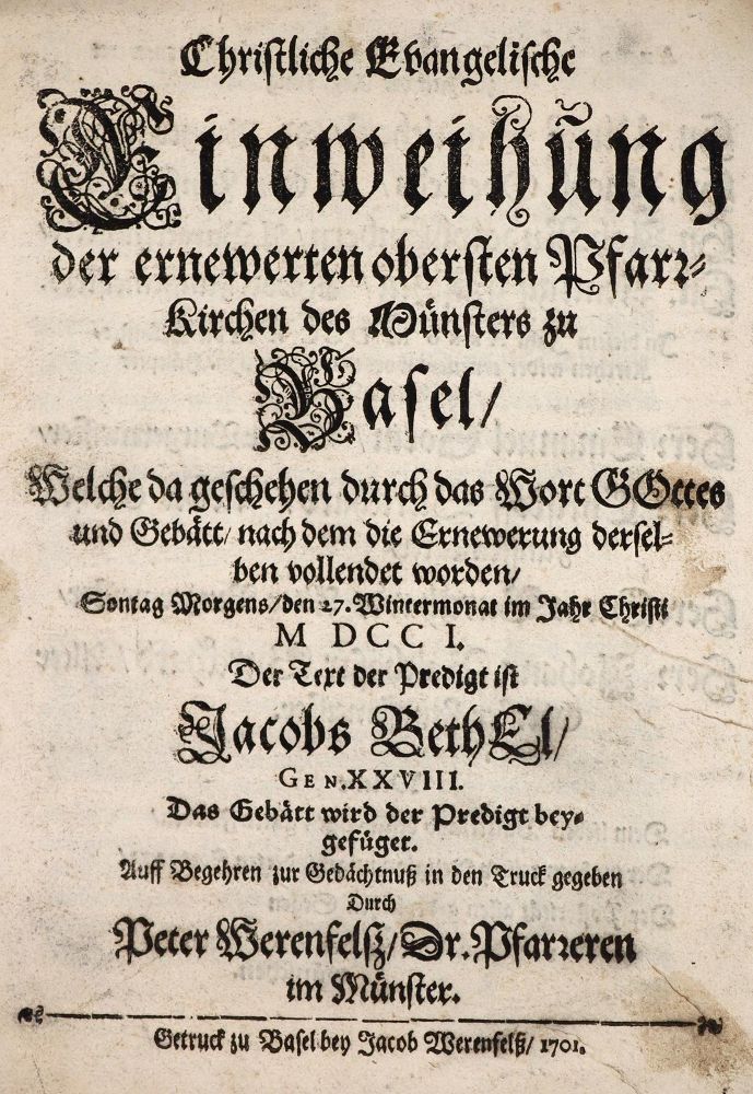 Große Abbildung Nr.1: 144-214 Werenfels,P.: (Alte Drucke, Handschriften und Theologie)