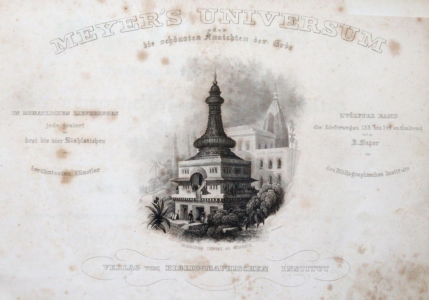 Große Abbildung Nr.1: 144-2140 Meyers Universum.: (Verschiedene Länder - Geschichte)