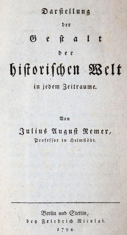 Große Abbildung Nr.1: 144-2146 Remer,J.A.: (Verschiedene Länder - Geschichte)