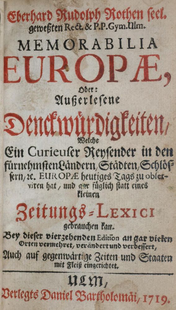 Große Abbildung Nr.2: 144-2149 Roth,E.R.: (Verschiedene Länder - Geschichte)