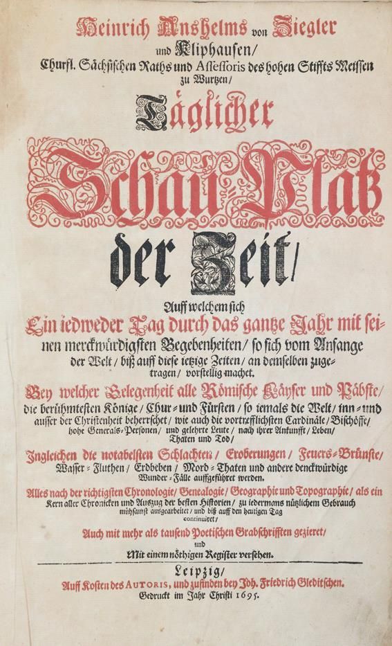 Große Abbildung Nr.1: 144-2171 Ziegler und Kliphausen,H.A.v.: (Verschiedene Länder - Geschichte)