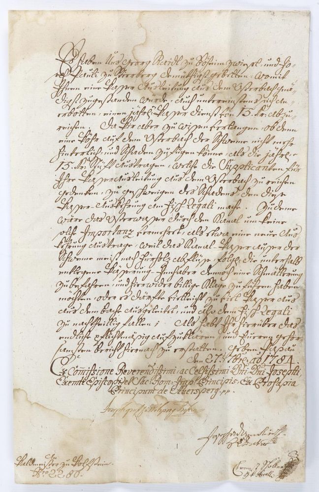 Große Abbildung Nr.1: 144-2174 Auersperg, Joseph Franz Anton,: (Autographen)