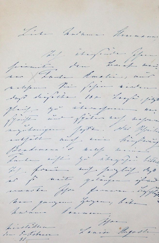 Große Abbildung Nr.1: 144-2175 Augusta Marie Luise Katharina von Sachsen-Weimar-Eisenach: (Autographen)