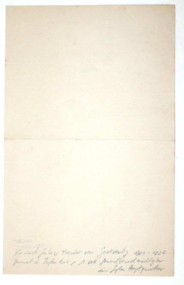 Große Abbildung Nr.2: 144-2184 Graevenitz, Friedrich Gustav Theodor von,: (Autographen)