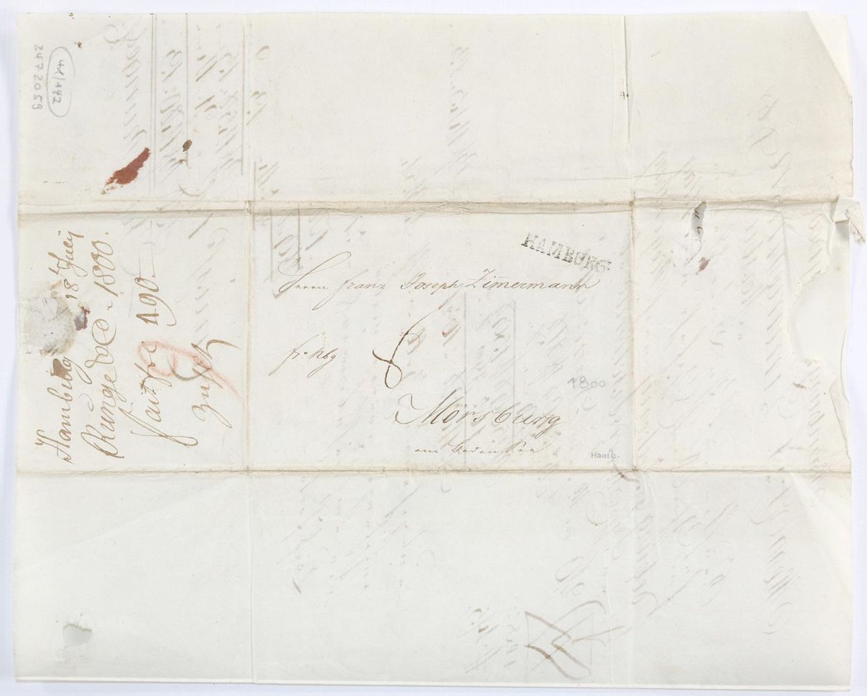 Große Abbildung Nr.12: 144-2191 Katterbach geb. Beeck, Freifrau von,: (Autographen)