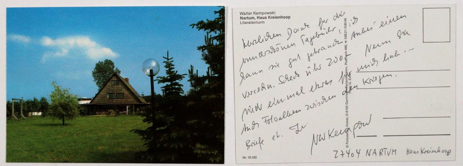 Große Abbildung Nr.1: 144-2192 Kempowski, Walter,: (Autographen)