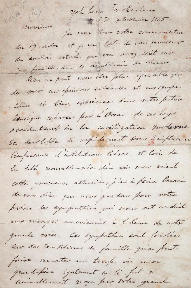 Große Abbildung Nr.1: 144-2195 Louis Phillipe Albert d'Orleans,: (Autographen)