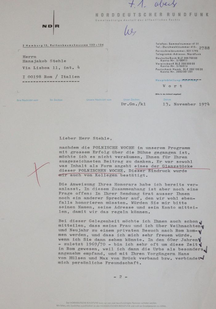Große Abbildung Nr.2: 144-2208 Stehle, Hansjakob.: (Autographen)