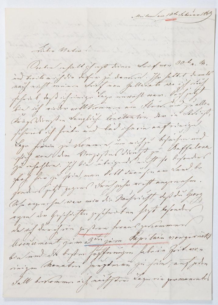 Große Abbildung Nr.1: 144-2211 Thun und Hohenstein, Franz Graf von,: (Autographen)