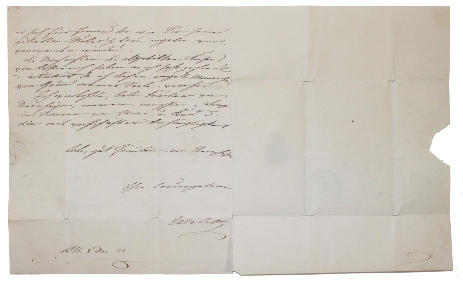 Große Abbildung Nr.2: 144-2216 Württemberg, Elisabeth Alexandrine Konstanze: (Autographen)