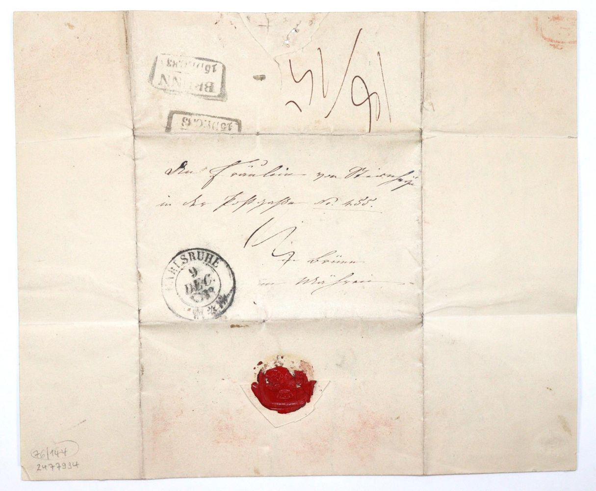 Große Abbildung Nr.3: 144-2216 Württemberg, Elisabeth Alexandrine Konstanze: (Autographen)
