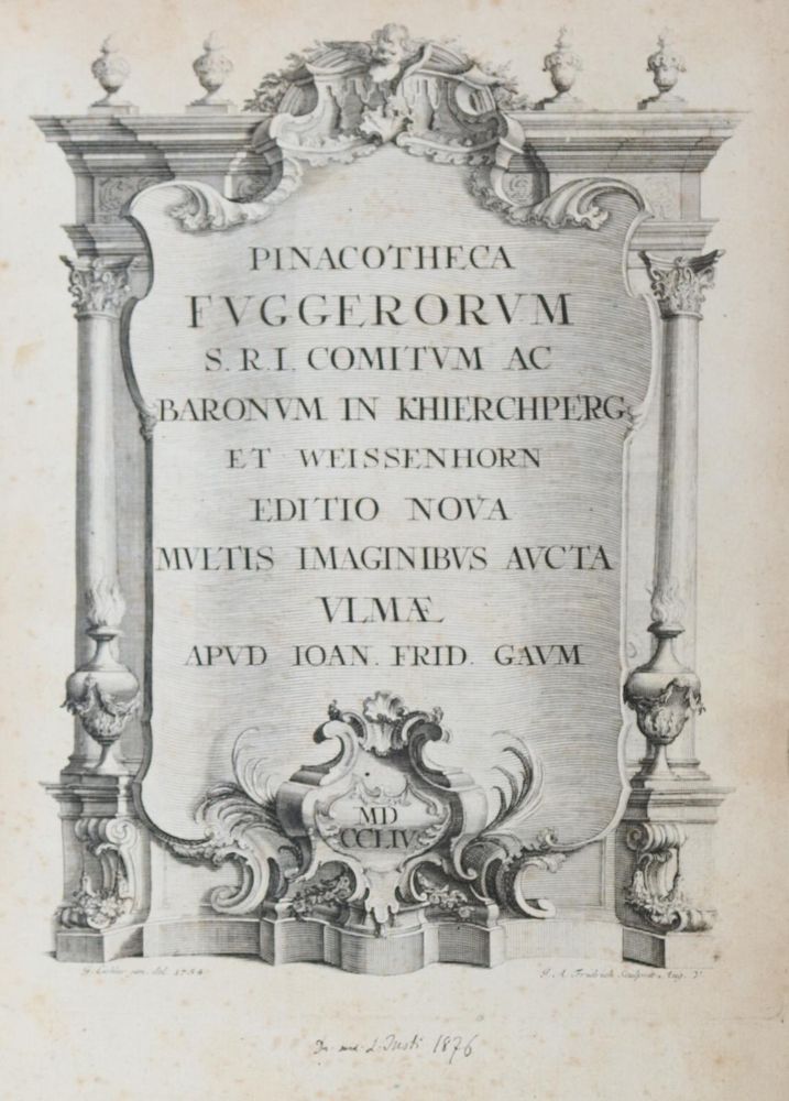 Große Abbildung Nr.2: 144-222 Pinacotheca Fuggerorum.: (Genealogie und Heraldik, Fugger)