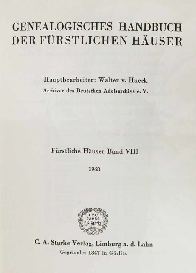 Große Abbildung Nr.1: 144-223 Gothaischer genealogischer Hof-Kalender.: (Genealogie und Heraldik)