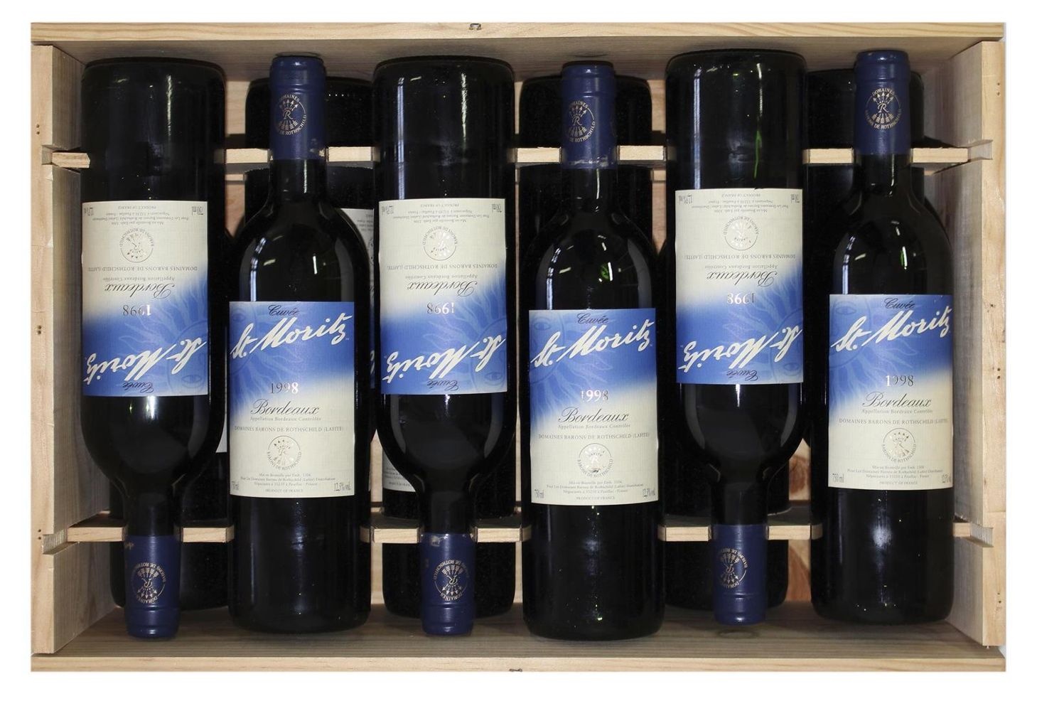 Große Abbildung Nr.1: 144-2239 Cuvee St. Moritz 1998 Bordeaux.: (Varia, Getränke, Wein)