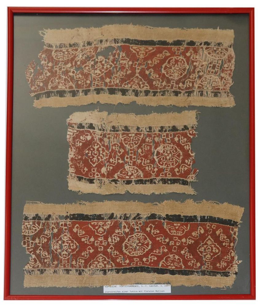 Große Abbildung Nr.1: 144-2278 Koptische Textilfragmente.: (Varia, Textil)