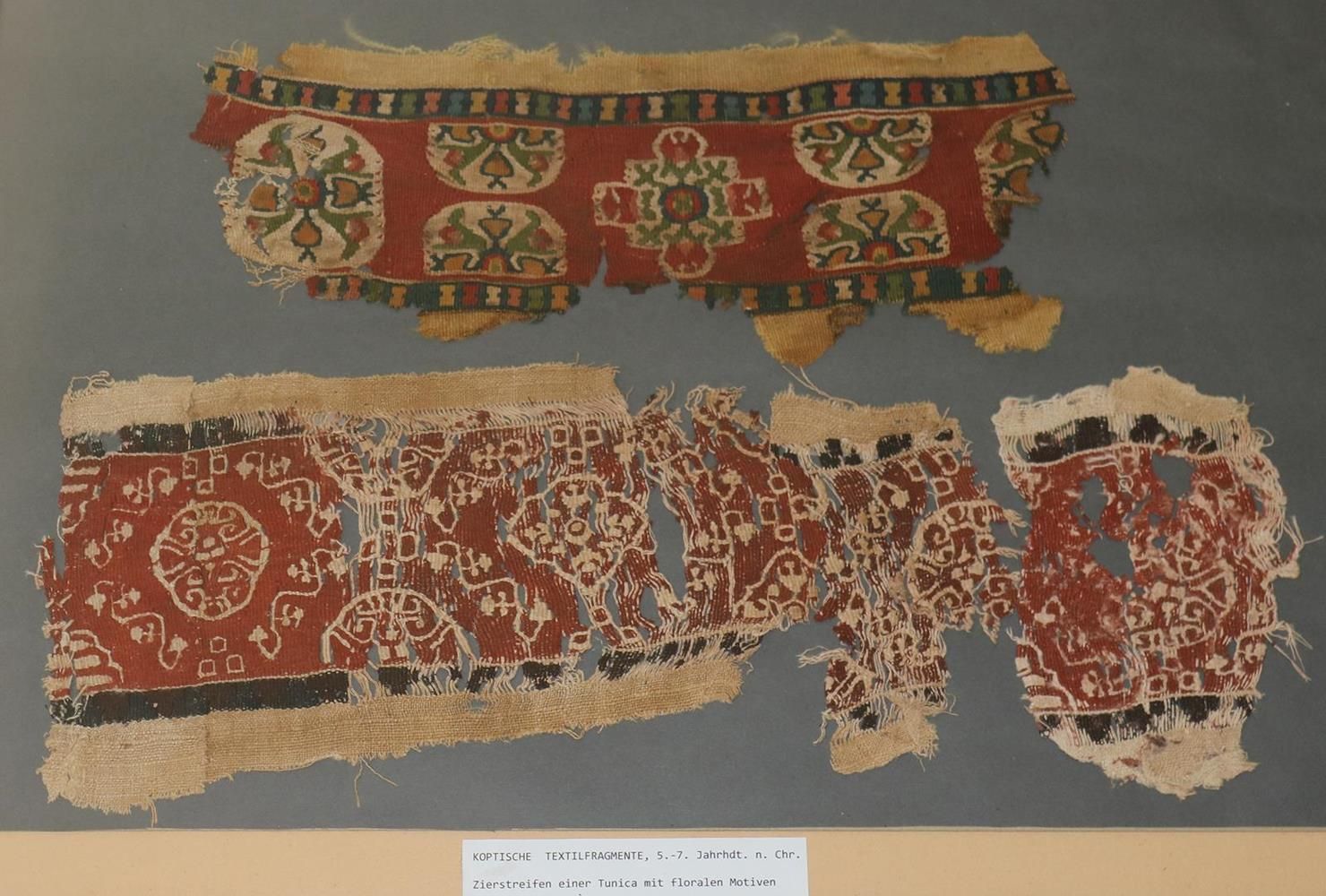 Große Abbildung Nr.2: 144-2278 Koptische Textilfragmente.: (Varia, Textil)