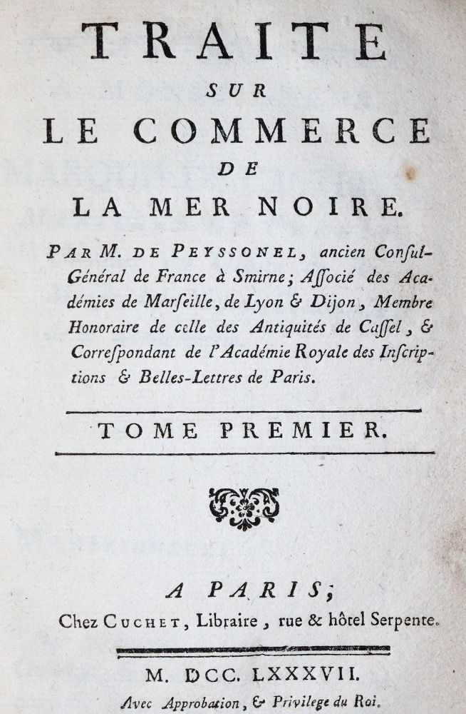 Große Abbildung Nr.1: 144-239 Peyssonel,C.de.: (Wirtschaft)