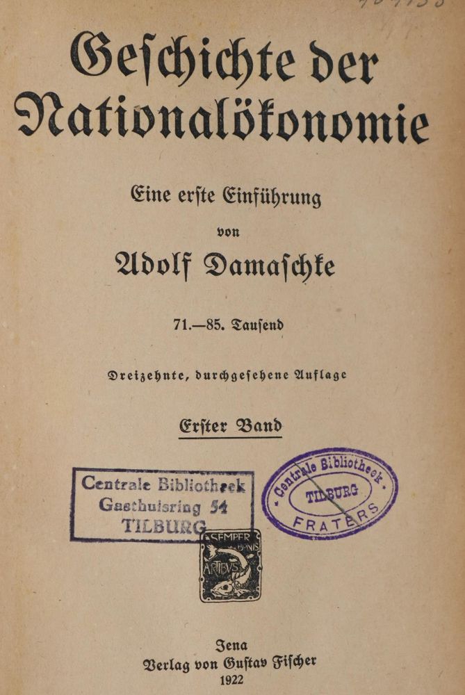 Große Abbildung Nr.1: 144-240 Sartorius von Waltershausen,A.: (Wirtschaft)