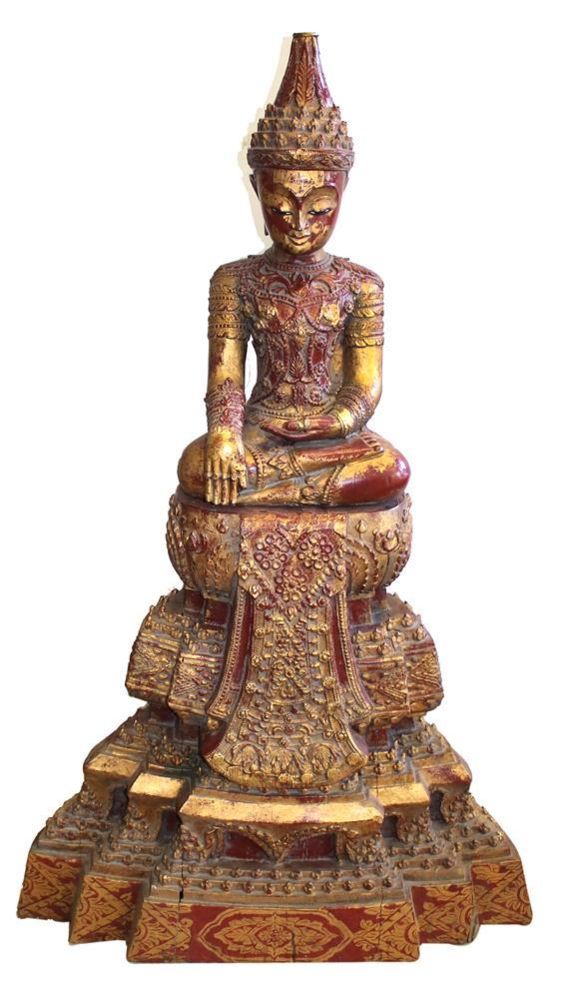 Große Abbildung Nr.1: 144-2444 Buddha sitzend,: (Asiatika)