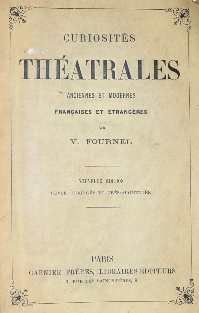 Große Abbildung Nr.1: 144-245 Fournel,V.: (Film - Theater - Tanz)