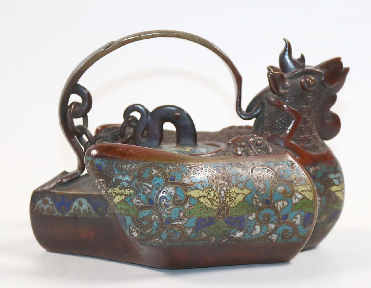 Große Abbildung Nr.12: 144-2453 China Bronzekanne: (Asiatika)