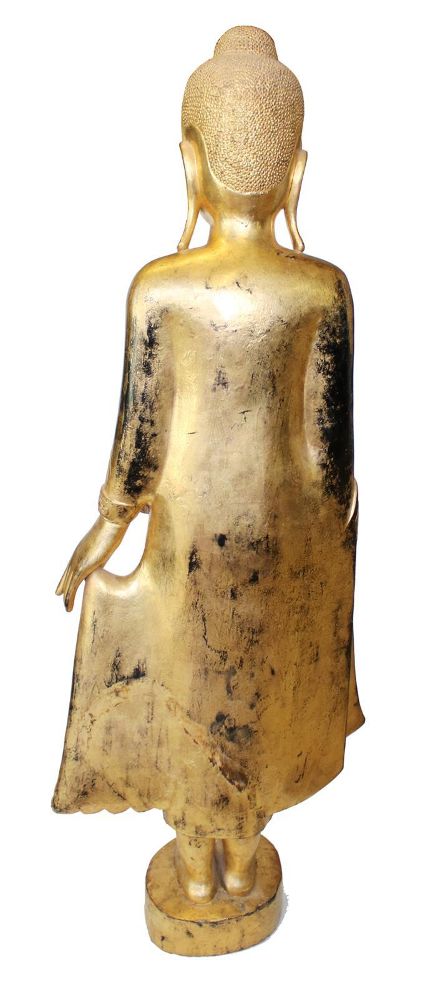 Große Abbildung Nr.2: 144-2479 Großer, stehender Mandalay Buddha.: (Asiatika)