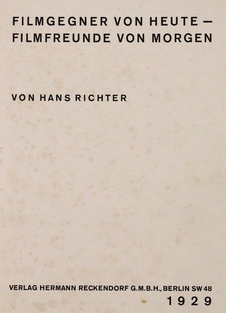 Große Abbildung Nr.1: 144-249 Richter,H.: (Film - Theater - Tanz)