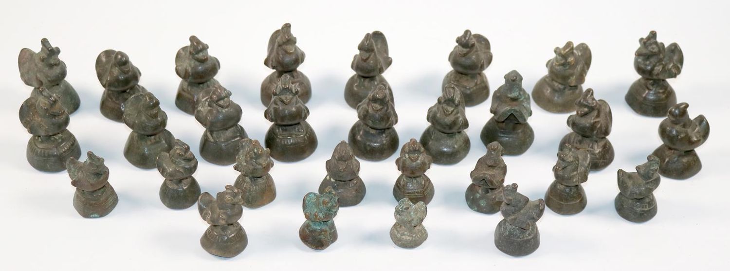 Große Abbildung Nr.3: 144-2499 Opiumgewichte,: (Asiatika)