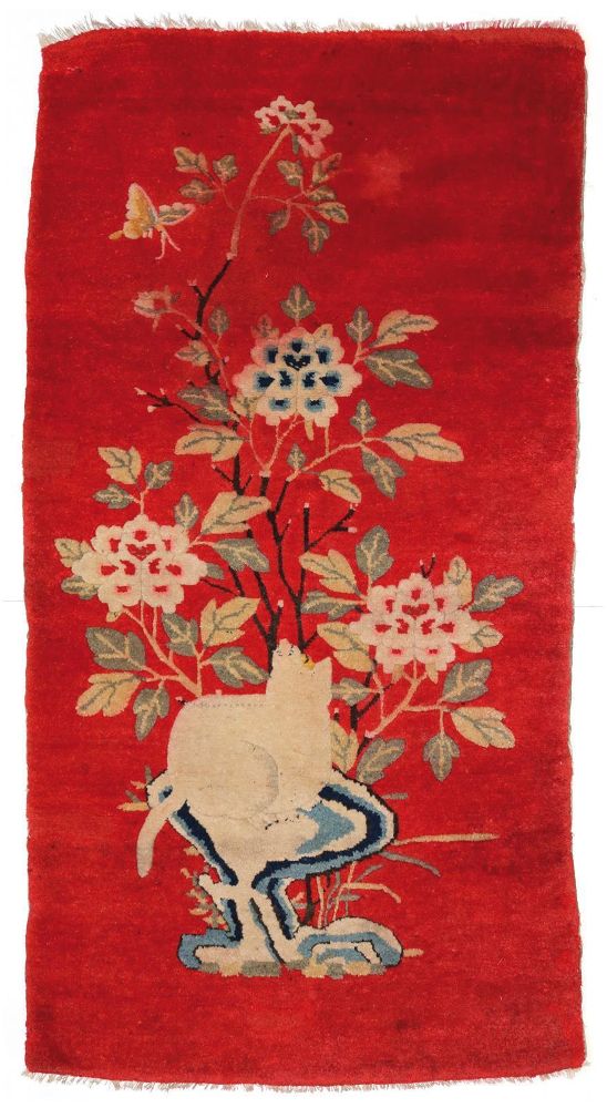 Große Abbildung Nr.1: 144-2521 Antiker China-Teppich.: (Asiatika, Teppiche)